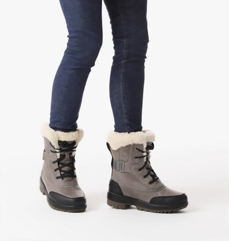 Womens Snow Boots Dark Grey - Sorel Tivoli™ IV Parc Mid - 741-VYKDUB